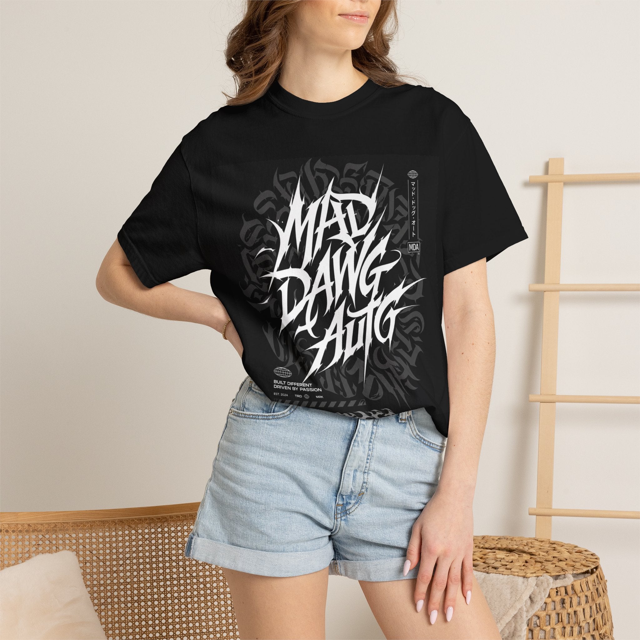 Mad Dawg Auto Graphic T-Shirt — Streetwear Car Crew Tee