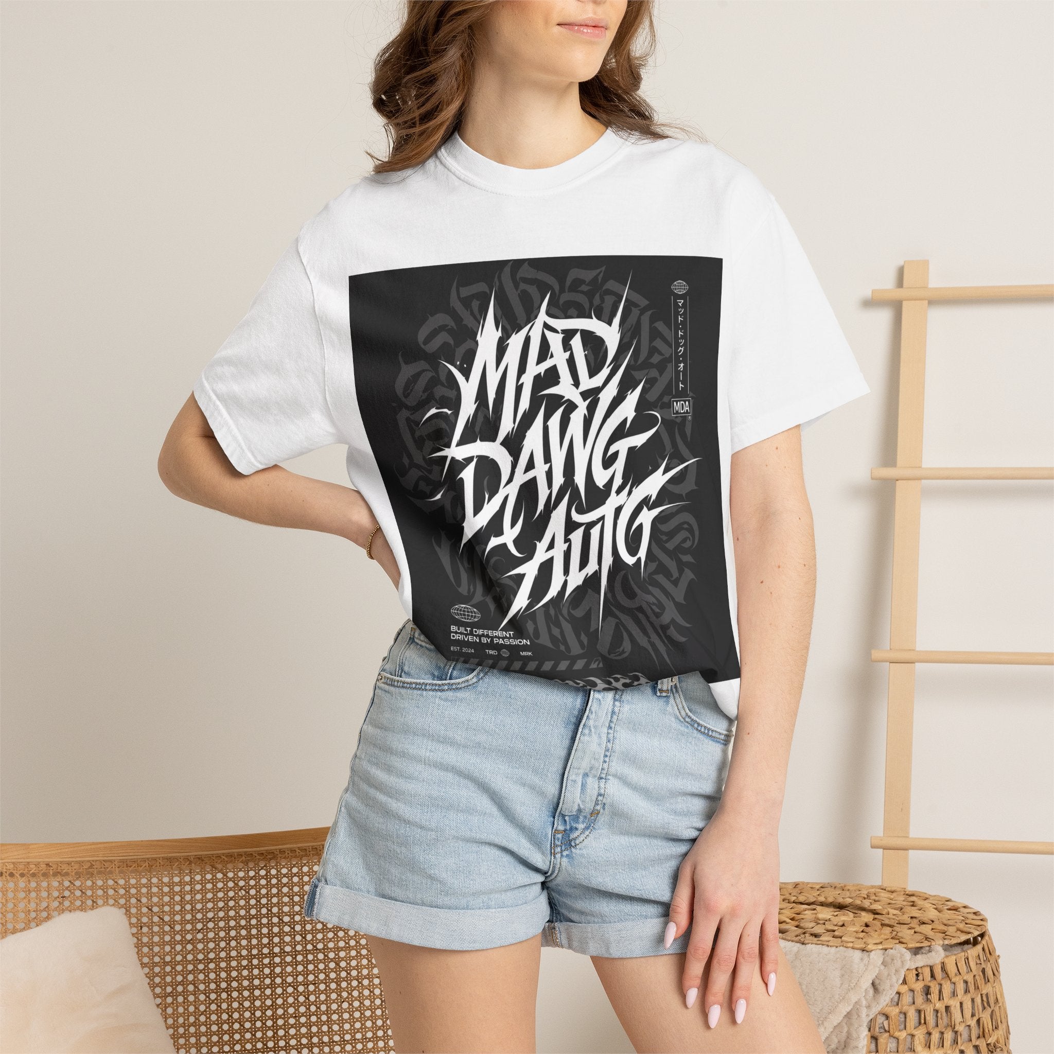Mad Dawg Auto Graphic T-Shirt — Streetwear Car Crew Tee